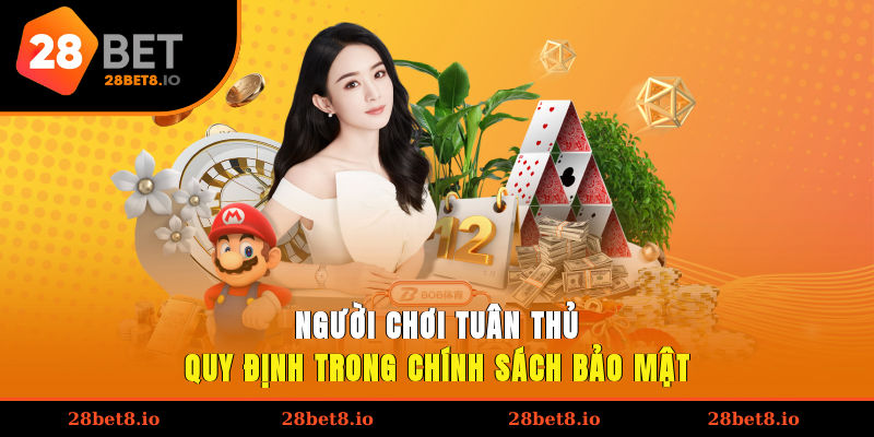 Chính Sách Bảo Mật An Toàn Dữ Liệu Người Chơi Tại 28BET 4 Người chơi tuân thủ quy định trong chính sách bảo mật
